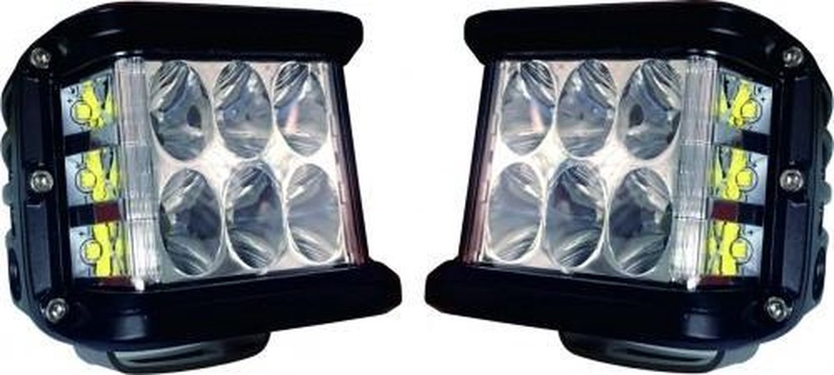 LED SPOT - 9 Led - 25 Watt - Cube - Set 2 stuks