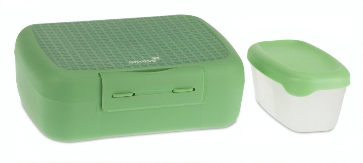 Dbp Broodtrommel Met Fruitbox 21 X 15 X 7 Cm Groen