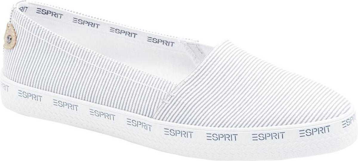 Esprit Dames Blauwe loafer gestreept - Maat 38
