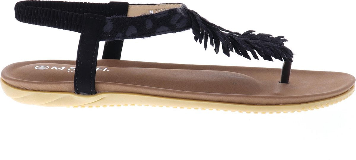 Mrch Label Sil Dames Sandalen - Slippers - zwart - Maat 37