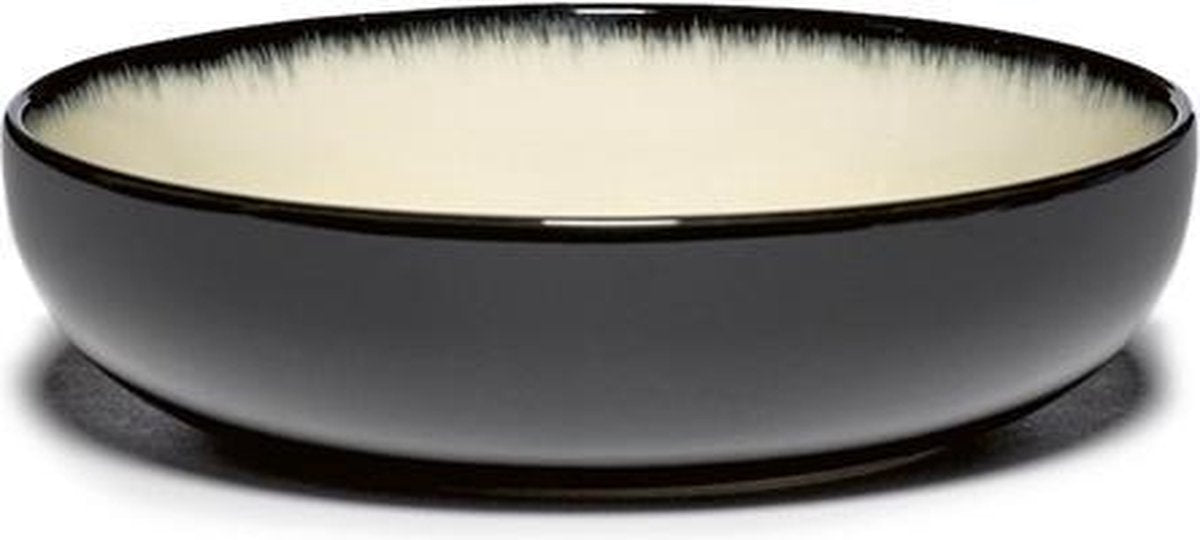 Serax Ann Demeulemeester Dé hoog bord D15.5cm off white/black varD