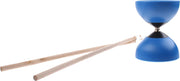 Johntoy Diabolo Met Houten Stokken 13 X 10 Cm Blauw