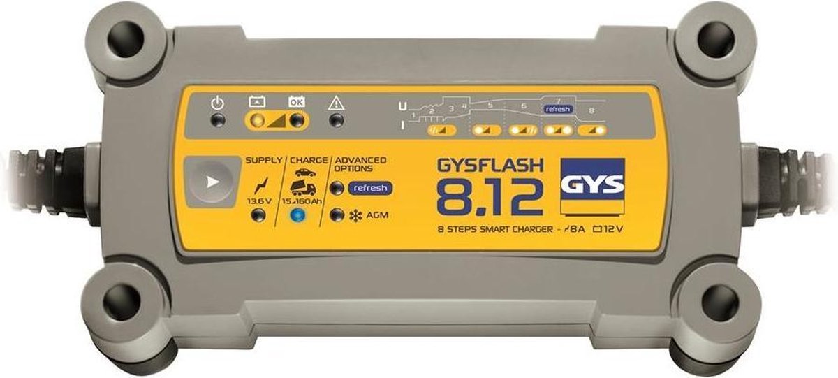 GYS Gysflash 8.12 LADER  (Voor 12V accu's)