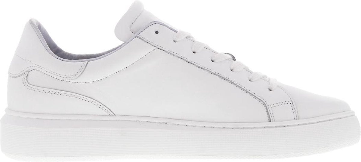 Tango | Luna 16-d white leather sneaker - white sole | Maat: 44