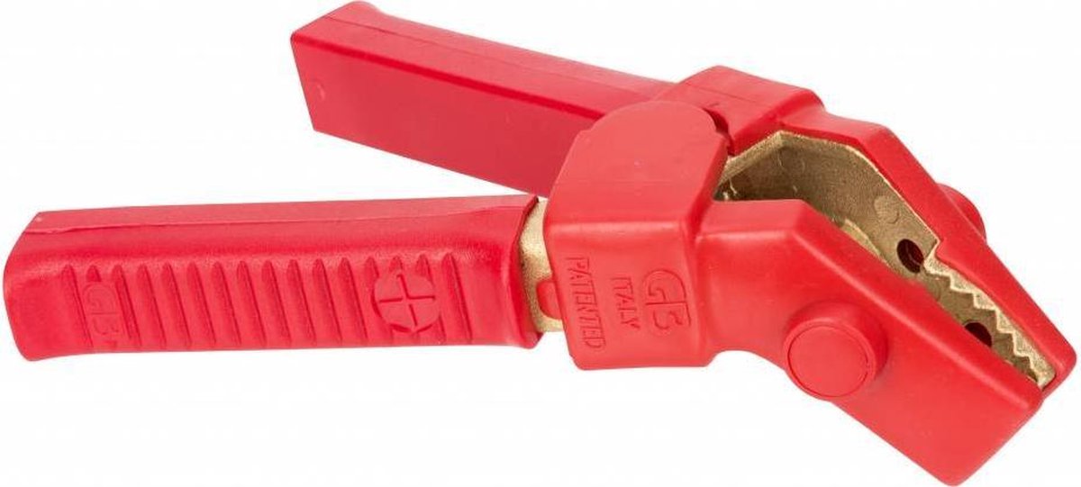 Volledig geïsoleerde accuklem 800A - hoekklem - Rood