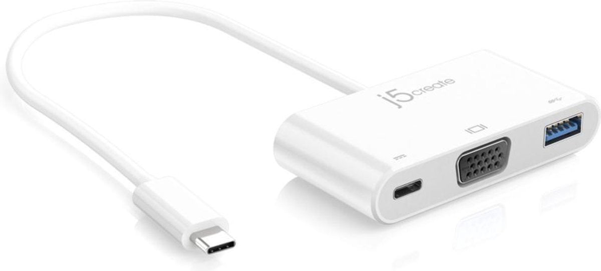 j5create JCA378 USB grafische adapter convertor 1920 x 1080 Pixels Wit