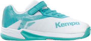 Kempa Wing 2.0 Velcro kinderen - wit/lichtblauw - maat 30