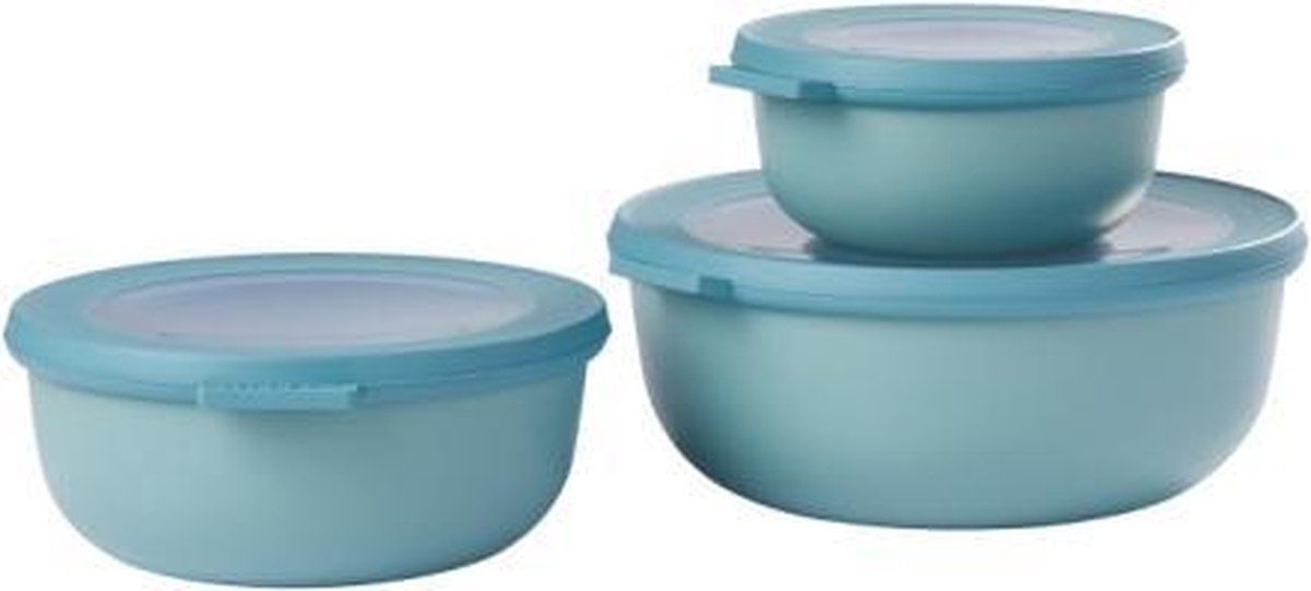 Mepal - Multikom Cirqula 3-delige set (350 + 750 + 1250 ml) - Mag in de vriezer