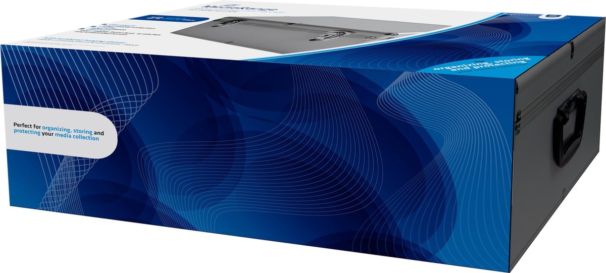 MediaRange BOX77 CD-doosje Opbergdoos 500 schijven Zilver