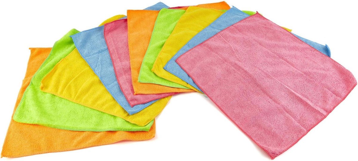 10 Delige Microvezel Auto Droogdoek