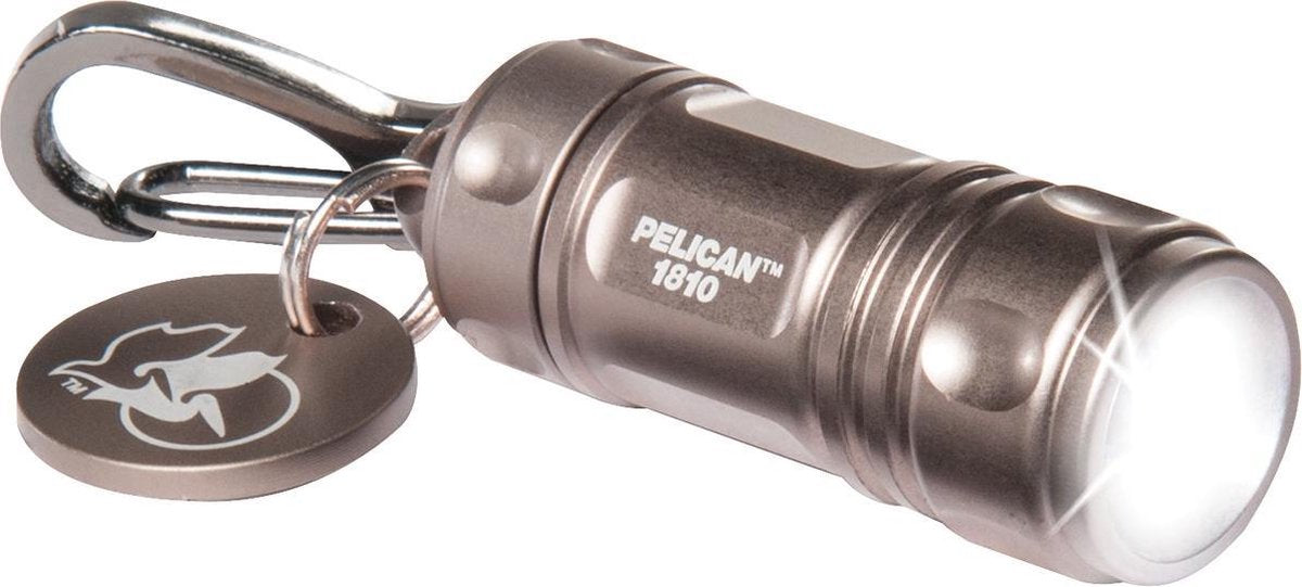 Peli 1810 sleutelhanger zaklamp goud