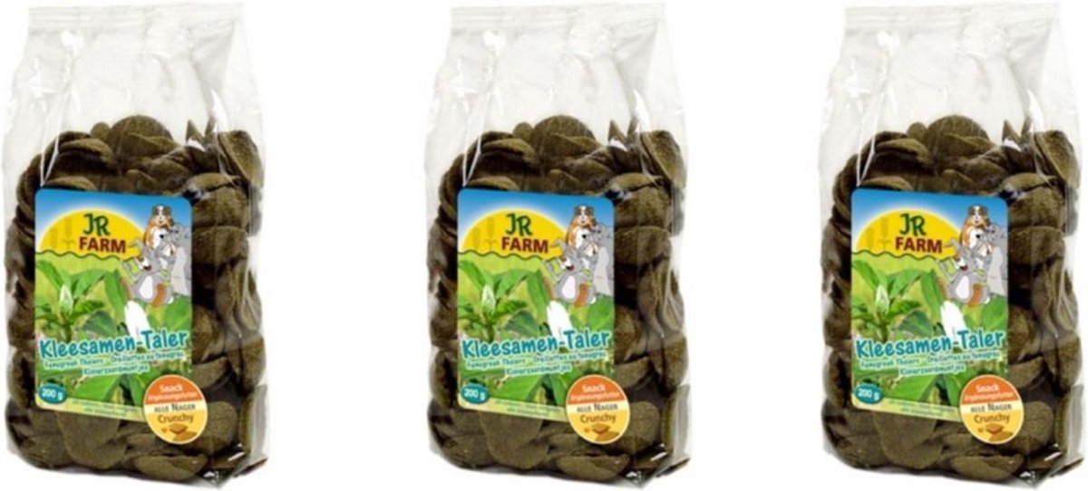 JR Farm - Klaverz.Muntjes - 200g - verpakt pert 3 - Knaagdierensnack