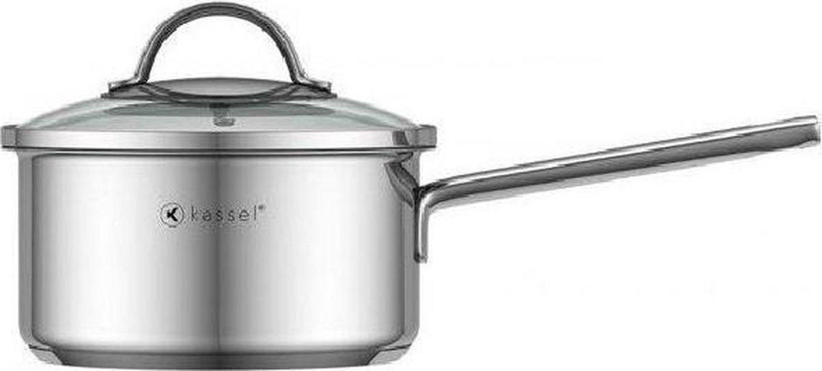 Kassel Alice – steelpan met deksel - Ø 16 cm – RVS