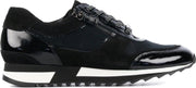 Hassia Vrouwen Suède Lage sneakers / Damesschoenen 301821 - Zwart - Maat 38.5