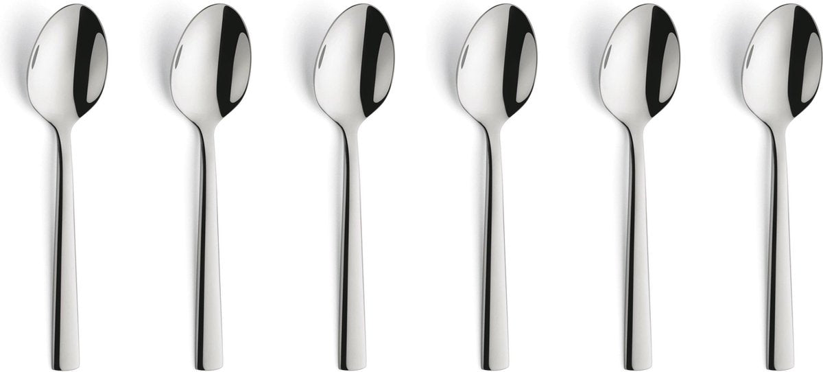 Amefa Moderno theelepels - 6 Stuks - Cadeauverpakking