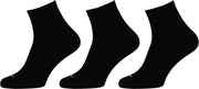 6-Pack Zachte Modal Enkelsokken met katoen 121462000 Apollo - Unisex - zwart - 35-38