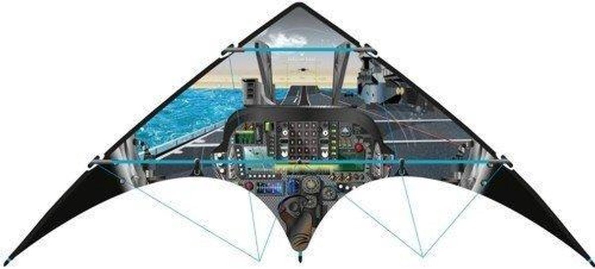 Bestuurbare Delta Vlieger Cockpit 150x66 cm