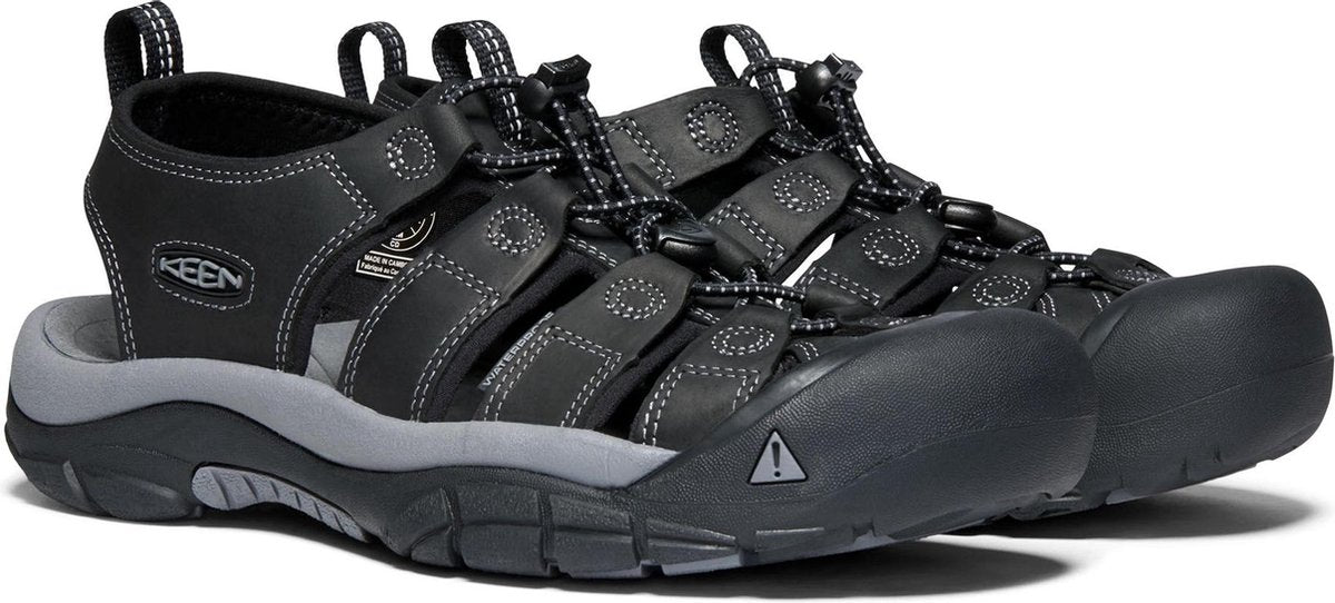 Keen Newport Sandalen Heren - Black/Steel Grey - Maat 45