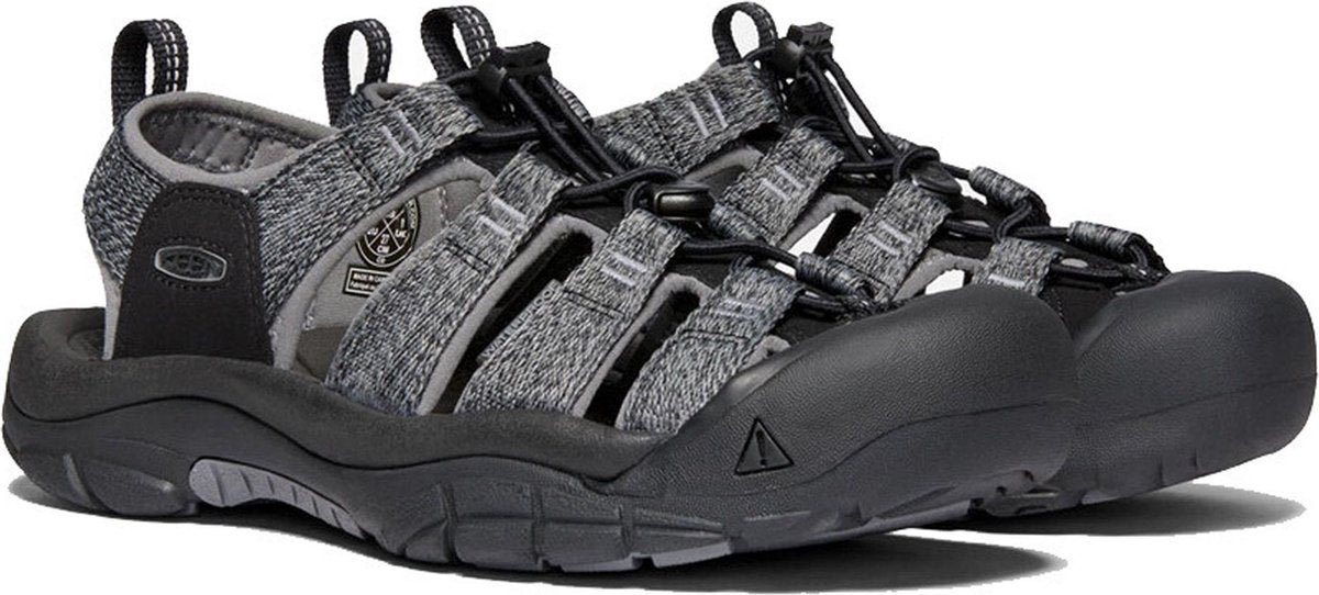 KEEN Mens' Newport H2 Black/Steel Grey Sandaal - Maat 41