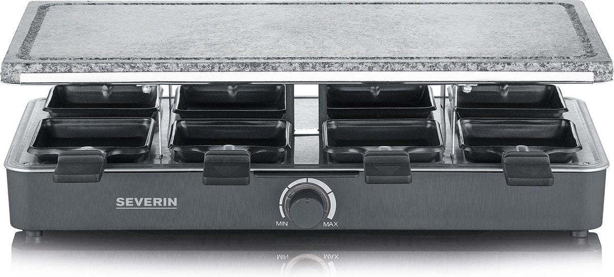 Severin RG 2372 - Raclettegrill - natuurlijke grillsteen - zwart