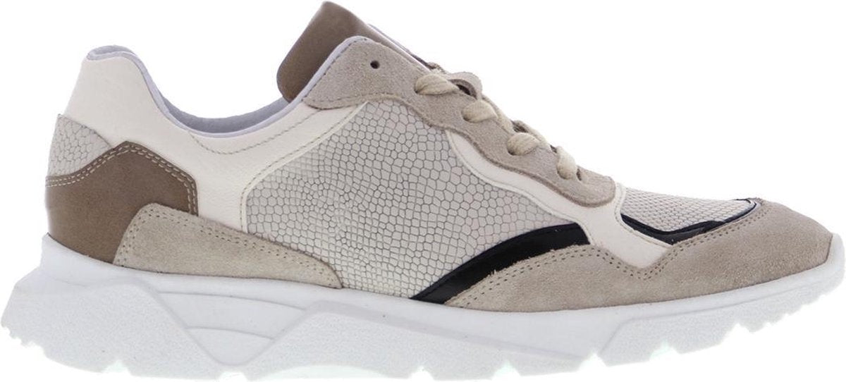 Tango | Kate 13-i zusjes tilstra beige/bone white/taupe sneaker - white sole | Maat: 41