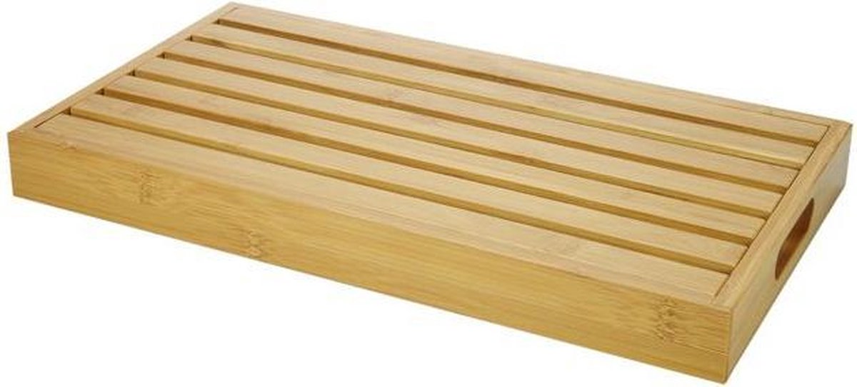 Bamboe Broodsnijplank Met Kruimelreservoir