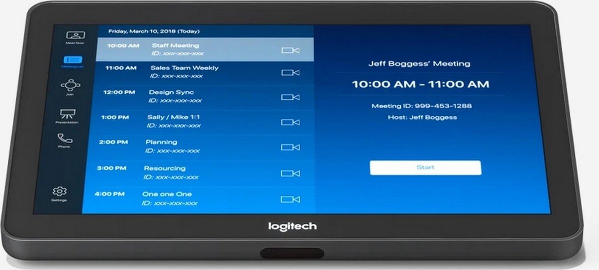 Logitech TAP – Touchcontroller  voor Teams / Zoom / Webex