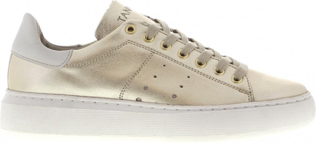 Tango | Ingeborg 1-bf platino leather/bone white sneaker- off white outsole | Maat: 37