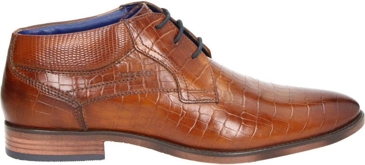 Bugatti heren veterschoen - Cognac - Maat 42