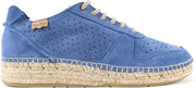 Toni Pons Monica Dames Espadrilles met vetersluiting - Blauw - Maat 38