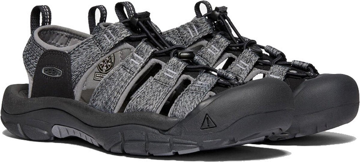 KEEN Mens' Newport H2 Black/Steel Grey Sandaal - Maat 42