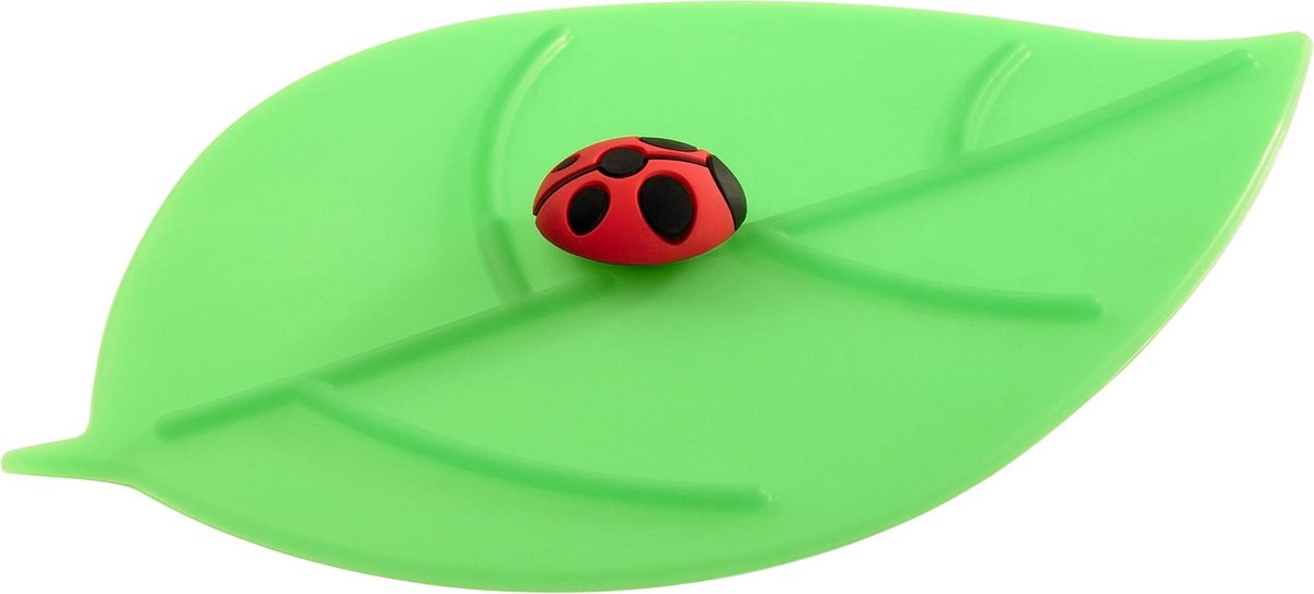 Lurch - Deksel voor drinkglas - Siliconendeksel - set van 8 st. - 10.5cm - Lieveheersbeestje