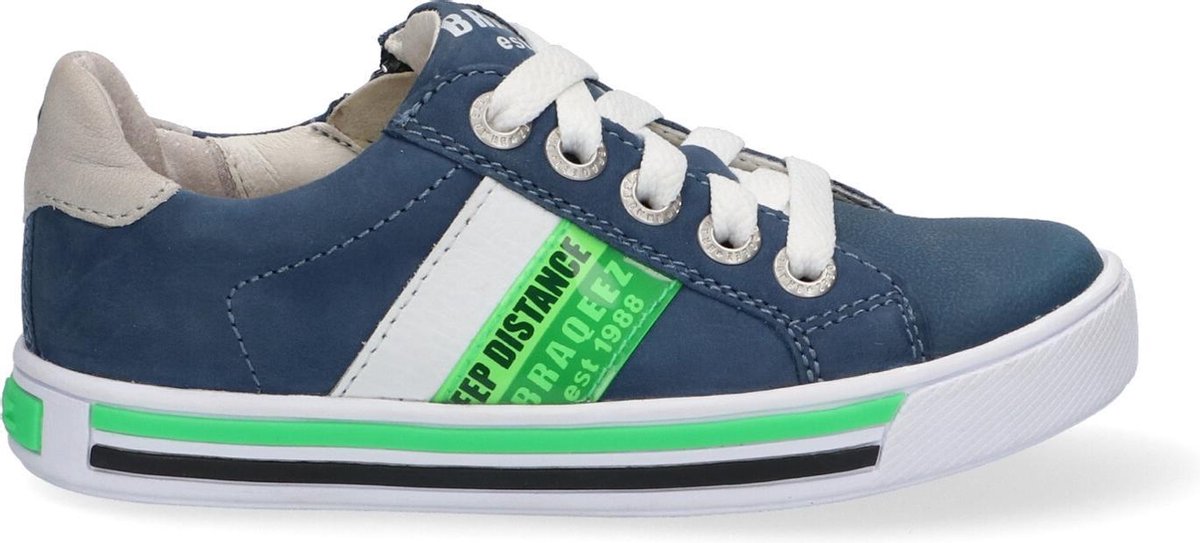 Braqeez Dicky Day Lage sneakers - Jongens - Blauw - Maat 33