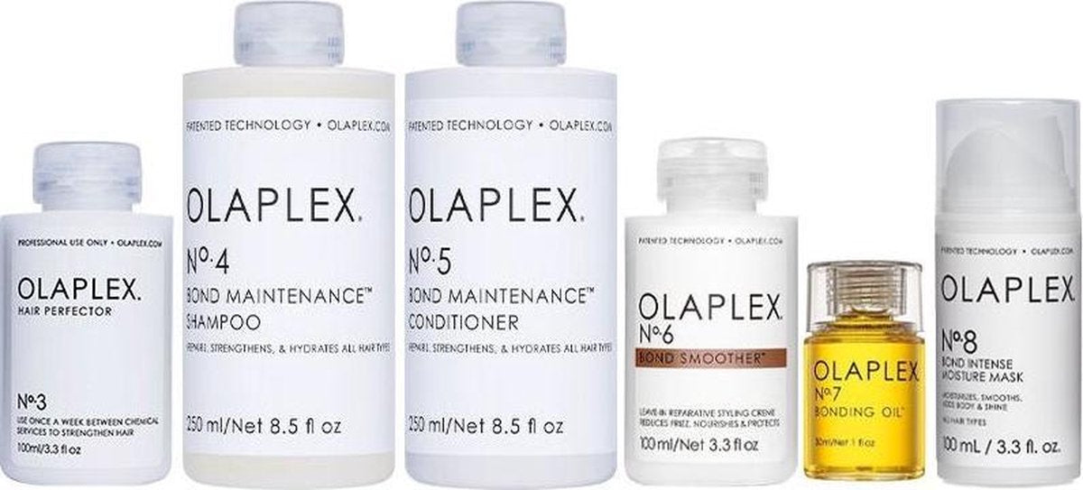 Beschadigd haar pakket Olaplex No.3 + 4 + 5 + 6 + 7 + 8