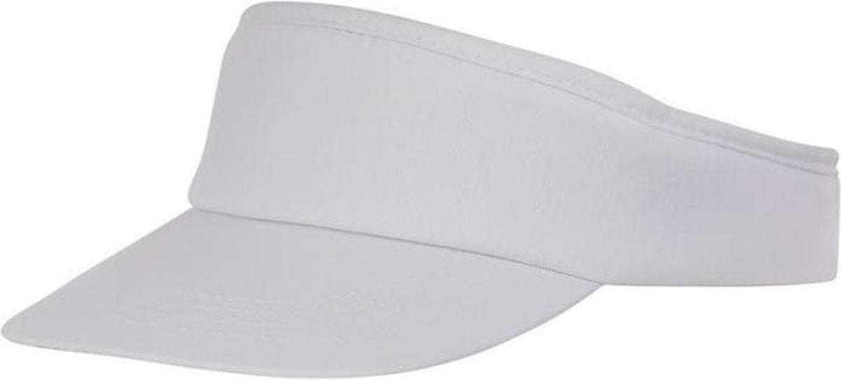 Witte zonneklep pet voor volwassenen - Katoenen verstelbare witte zonnekleppen - Dames/heren