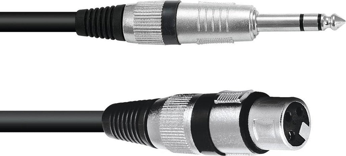 OMNITRONIC Adaptercable XLR(F)/Jack stereo 0.9m bk