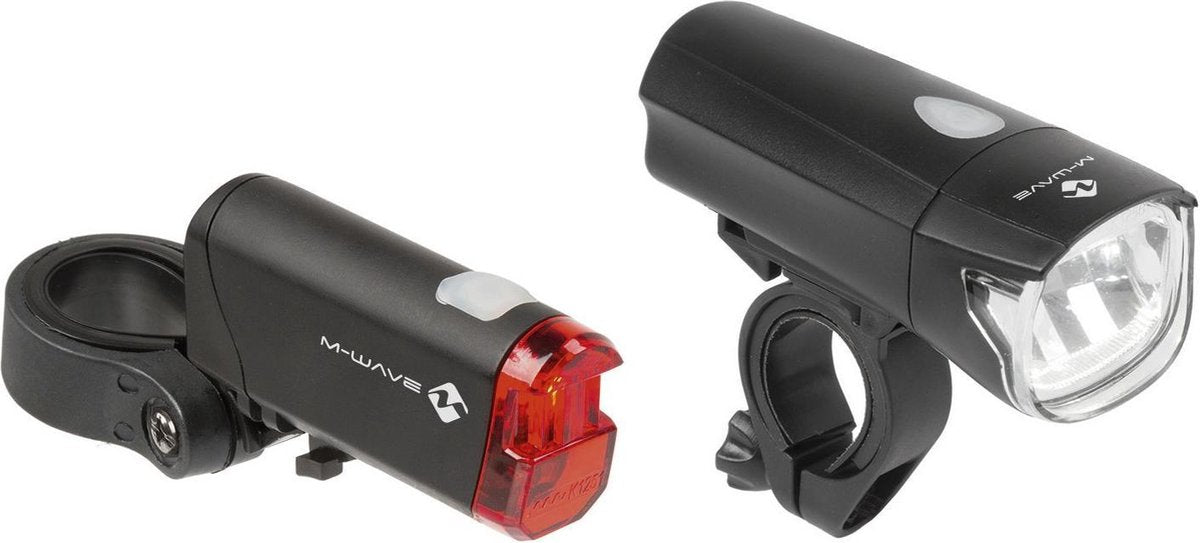M-wave Verlichtingsset Atlas K 50 Led Batterij Zwart