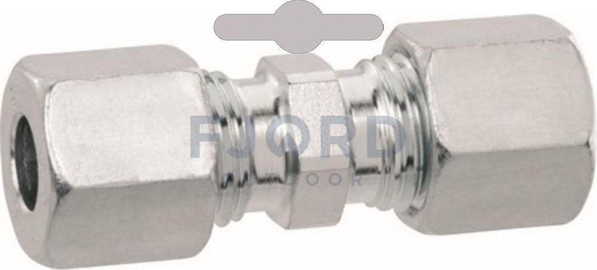 Koppelstuk 6 x 8 mm staal