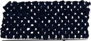 Rojafit Elastische Haarband "Brocante" Gehaakt - 7 cm. Breed - Donkerblauw