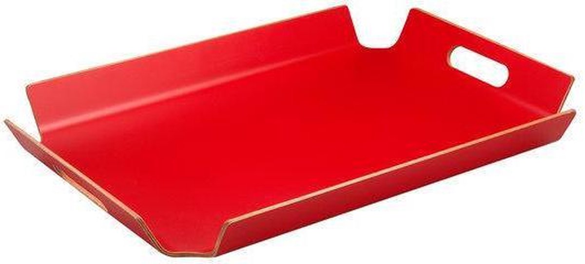Point-Virgule Dienblad - Met Handgrepen - Rood - 55 x 40 x 5cm