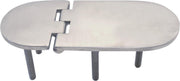 Luikscharnier - 146x65x4 - Rvs 316 - Knoop onder
