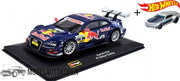 Audi A5 DTM #3 Mattias Ekström (Blauw) (10 cm) 1/32 Bburago + Hot Wheels Miniatuurauto + 3 Unieke Auto Stickers! - Model auto - Schaalmodel - Modelauto - Miniatuur autos - Speelgoed voor kinderen