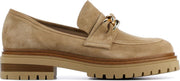 Mace Vrouwen Suède Instapschoenen / Damesschoenen / Instapper Adriel - Beige - Maat  42