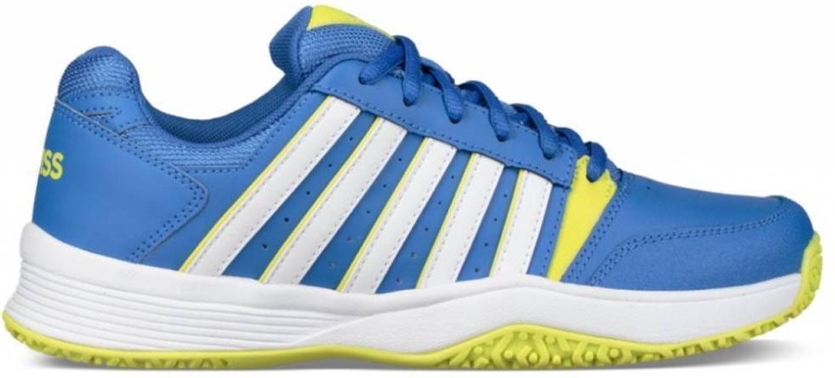 K•Swiss COURT SMASH OMNI-STRONG BLUE/NEON CITRON - Tennisschoenen