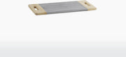 Nkuku Marmeren Serveerplank - BWARI - Mangohout & Grijs Marmer - Small (1.5 x 40 x 17.5 cm)