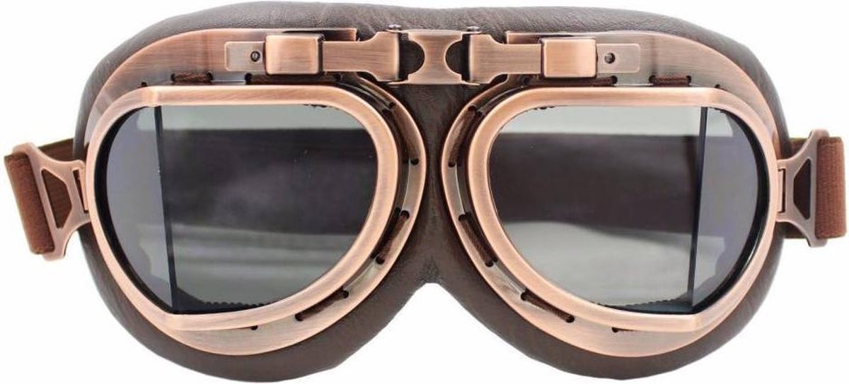 Vintage pilotenbril donker glas