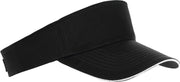 Zwart/wit zonneklep petje voor volwassenen - Katoenen zwarte/witte zonnekleppen met klittenbandsluiting - Dames/heren