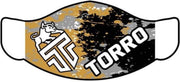 Torro Mondmasker Gold/Black - 3 lagen