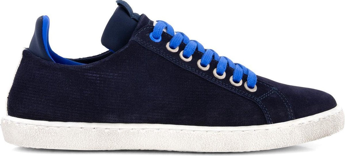 Travelin' Newquay Dames - Leren boot schoen met veter - Instapper - Sneaker - Blauw leer - Maat 41