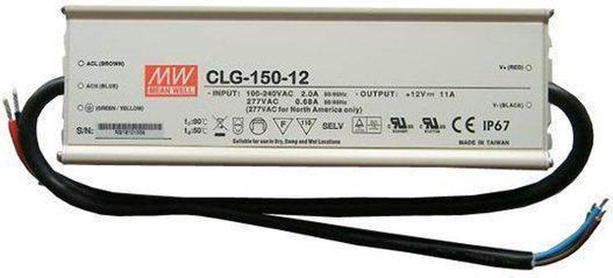 LED driver IP67 transformator 12v 11A VDC 150W